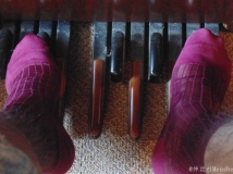 my burgundy  sheer socks