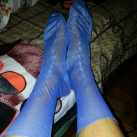 我的蓝灰色丝袜