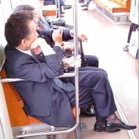 日本电车系列（全）——穿日丝的正装上班族