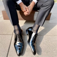 DeanBlake - AI 皮质西装和皮鞋丝袜