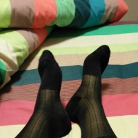 我的黑色条纹丝袜